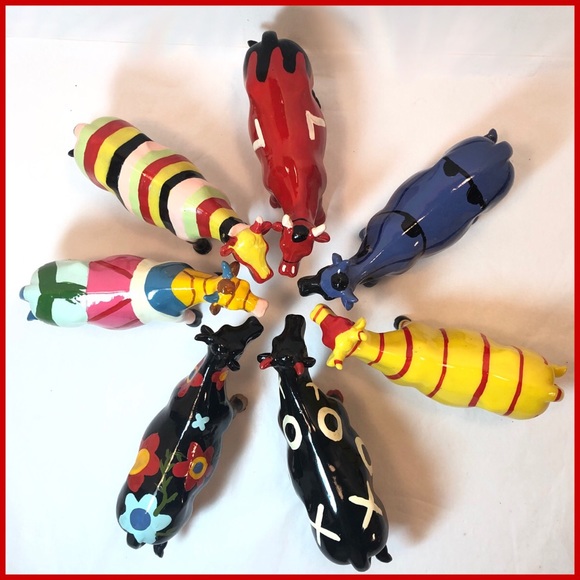 Xxx - 7 Silly Cows - Plastic - Picture 7 of 7